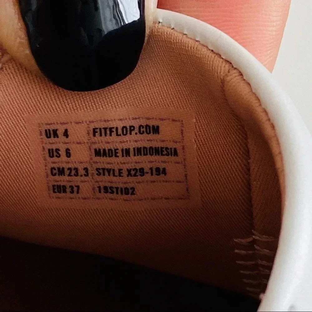Fitflop Sania Leather Sneakers - Picture 7 of 8